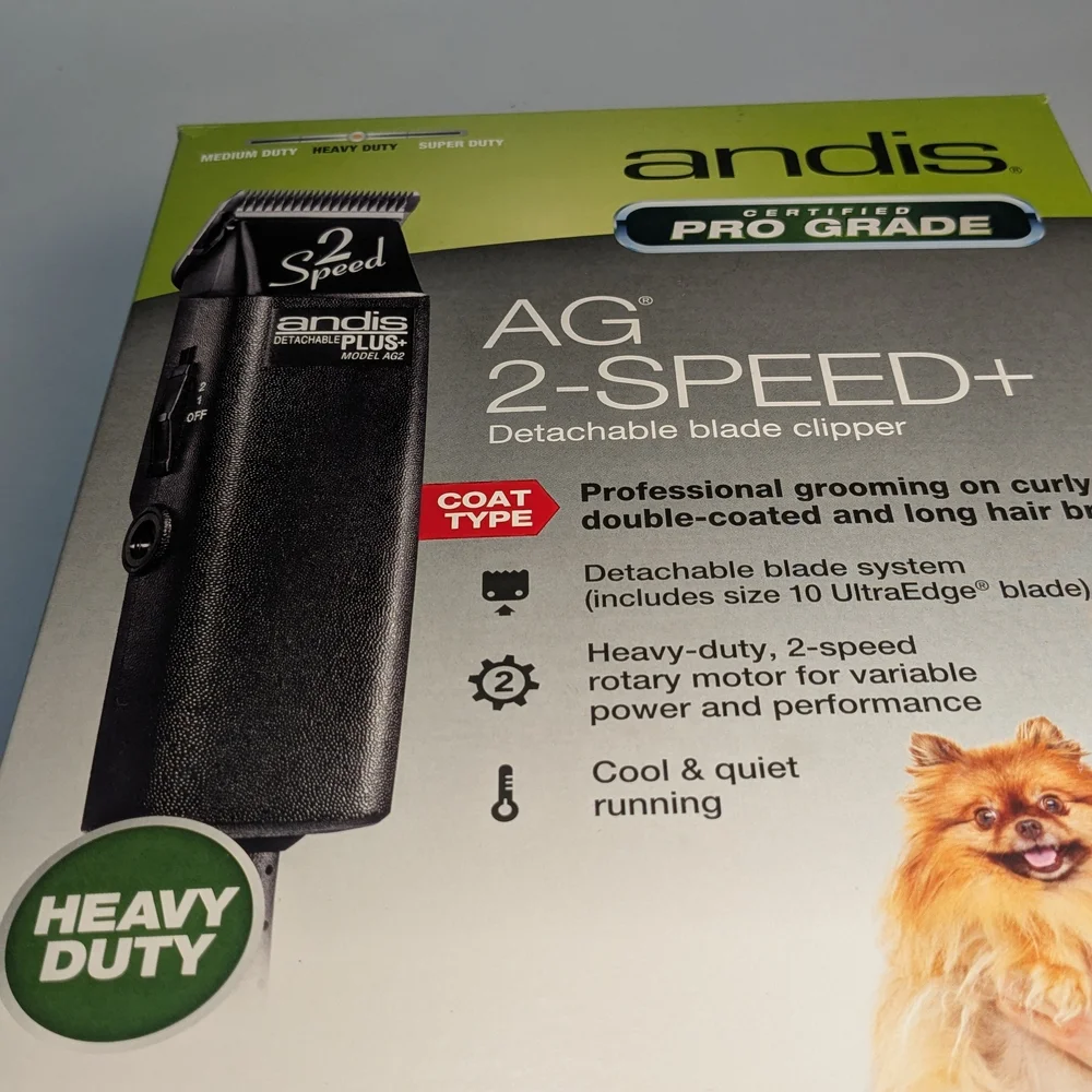 Andis AG 2-Speed+ Black Dog Clipper Bundle with 5 Extra Blades` - Picture 7 of 8